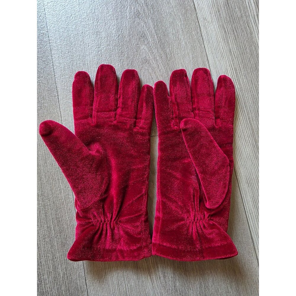 Cejon Red Velvet Gloves